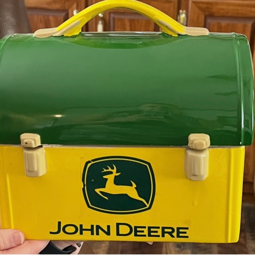 Rare Vintage John Deere “Lunch Box” Cookie Jar